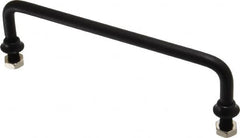 Electro Hardware - Round Handle - Black Coated, Aluminum, 6" Center to Center - Americas Industrial Supply