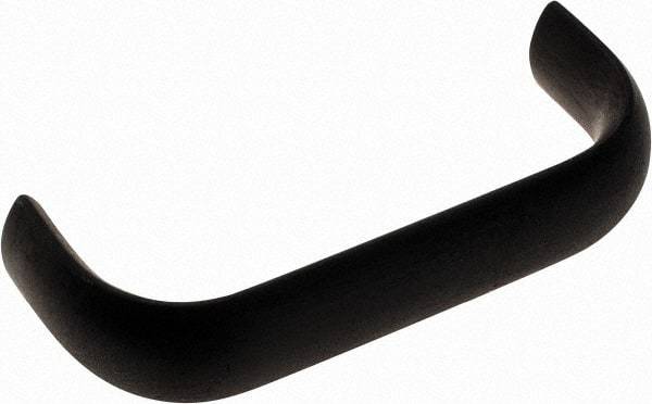 Electro Hardware - 1-9/32" High Oval Handle - Brush Black Anodized, Aluminum, 3" Center to Center - Americas Industrial Supply