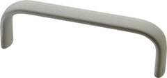 Electro Hardware - 1-1/2" High Oval Handle - Clear Anodized, Aluminum, 4-9/16" Center to Center - Americas Industrial Supply