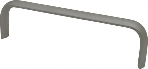 Electro Hardware - 1-3/4" High Oval Handle - Plain, Aluminum, 6" Center to Center - Americas Industrial Supply