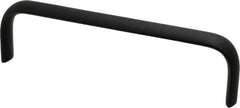 Electro Hardware - 1-3/4" High Oval Handle - Brush Black Anodized, Aluminum, 6" Center to Center - Americas Industrial Supply