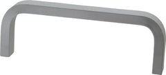 Electro Hardware - 1-1/2" High Rectangular Handle - Clear Finish, Aluminum, 4" Center to Center - Americas Industrial Supply