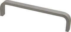 Electro Hardware - 1-1/2" High Rectangular Handle - Plain, Aluminum, 6" Center to Center - Americas Industrial Supply