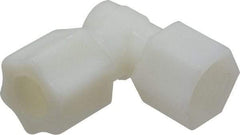Made in USA - 1/2" Tube OD, Nylon Plastic Compression Tube Female Elbow - 1/2 NPT Pipe, 220°F Max, Plastic Grip - Americas Industrial Supply