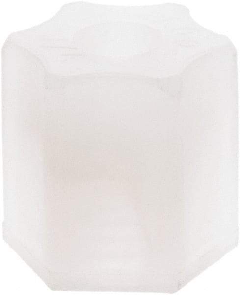 Made in USA - 1/4" Tube OD, Kynar Plastic Compression Tube Compression Nut - 275°F Max, Plastic Grip - Americas Industrial Supply