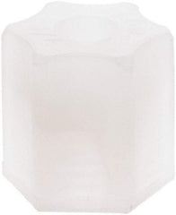 Made in USA - 1/4" Tube OD, Kynar Plastic Compression Tube Compression Nut - 275°F Max, Plastic Grip - Americas Industrial Supply