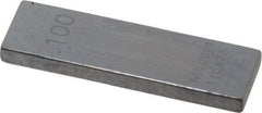 Mitutoyo - 0.1" Rectangular Steel Gage Block - Accuracy Grade AS-1, Includes Certificate of Inspection - Americas Industrial Supply