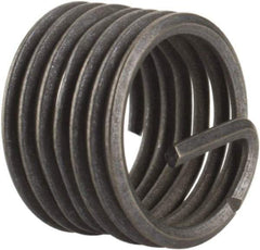 Heli-Coil - Single Insert, 3/8-24 UNF, 1D, Stainless Steel Screw Locking Insert - 6-7/8 Free Coils, 3/8 Inch Overall Length, 0.448 to 0.468 Inch Outside Diameter, with Tang, Dry Film Lubricant, 304 Material Grade - Exact Industrial Supply