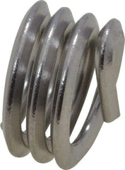 Heli-Coil - 1/4-20 UNC, 1/4" OAL, Free Running Helical Insert - 3-3/8 Free Coils, Tanged, Stainless Steel, 1D Insert Length - Americas Industrial Supply