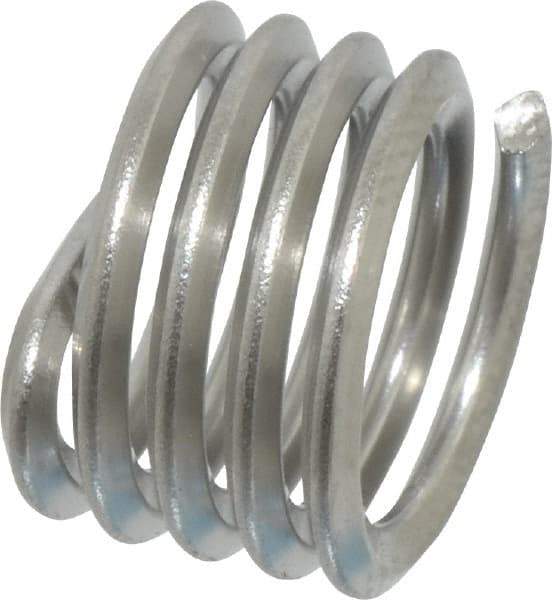 Heli-Coil - 3/8-16 UNC, 3/8" OAL, Free Running Helical Insert - 4-3/8 Free Coils, Tanged, Stainless Steel, 1D Insert Length - Americas Industrial Supply