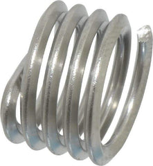 Heli-Coil - 3/8-16 UNC, 3/8" OAL, Free Running Helical Insert - 4-3/8 Free Coils, Tanged, Stainless Steel, 1D Insert Length - Americas Industrial Supply