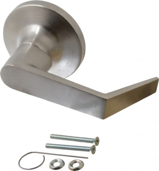 Yale - Grade 1 Dummy Lever Lockset - 2-3/4" Back Set, 6 Pin Para Keyway Cylinder, US26D/Satin Chrome Plated Finish - Americas Industrial Supply