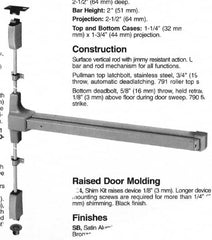 Yale - Flatbars Hand: RHR Rating: Fire Rated - Americas Industrial Supply
