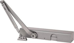 Norton Door Closers - Push & Pull Side Mount, Multi Size Closer Power Operated Damper - Aluminum Finish - Americas Industrial Supply
