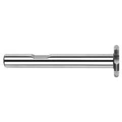 1.0000″ (1″) Cutter Diameter × 0.1181″ Radius Carbide Full Radius Large Diameter Standard Keyseat Cutter, 6 Flutes - Exact Industrial Supply