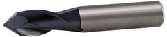 Accupro - 5/8" Diam, 1-1/4" LOC, 2 Flute, 90° Point Angle, Solid Carbide Drill Mill - AlTiN Finish, 3-1/2" OAL, 5/8" Shank Diam - Americas Industrial Supply