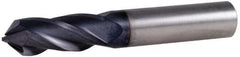 Melin Tool - 5/8" Diam, 1-1/4" LOC, 4 Flute, 90° Point Angle, Solid Carbide Drill Mill - AlTiN Finish, 3-1/2" OAL, 5/8" Shank Diam - Americas Industrial Supply