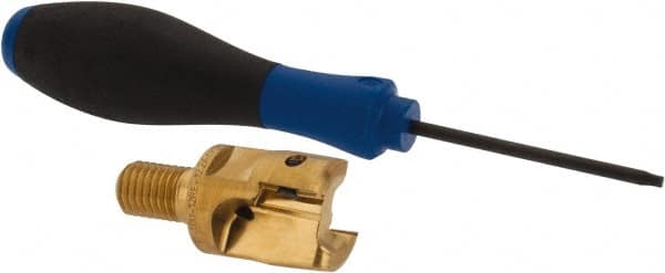 Seco - 1" Cutting Diam, Modular Connection Indexable Copy End Mill - 2 Inserts, XPKX12 Insert, R217.97 Toolholder, Steel, Through Coolant - Americas Industrial Supply