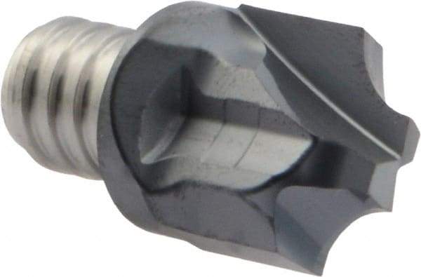 Iscar - MM HR Grade IC908 Carbide Concave Radius Milling Tip Insert - TiAlN Finish, 2 Flutes, 16mm Cutting Diam, 15mm Depth of Cut, 19.1mm Extension, 0.1969" Cnr Rad - Americas Industrial Supply