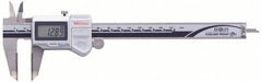 Mitutoyo - 0 to 150mm Range, 0.01mm Resolution, IP67 Electronic Caliper - Stainless Steel with 40mm Stainless Steel Jaws, 0.05mm Accuracy, SPC Output - Americas Industrial Supply