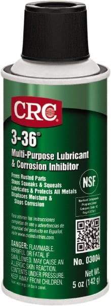 CRC - 6 oz Aerosol Can Lubricant - Clear Blue-Green, -50°F to 250°F, Food Grade - Americas Industrial Supply