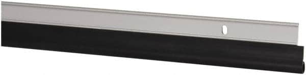 Pemko - 36" Long x 1-1/4" Wide, Head & Jamb Weatherstripping - Clear Anodized Aluminum Finish - Americas Industrial Supply
