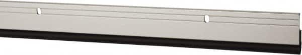 Pemko - 72" Long x 1-1/4" Wide, Head & Jamb Weatherstripping - Clear Anodized Aluminum Finish - Americas Industrial Supply