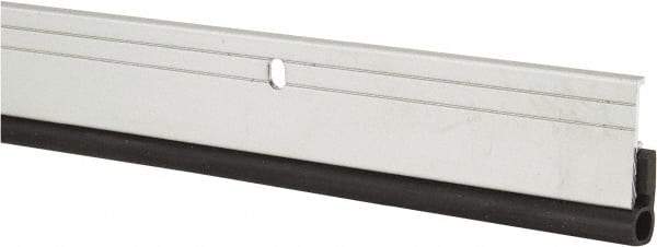 Pemko - 84" Long x 1-1/4" Wide, Head & Jamb Weatherstripping - Clear Anodized Aluminum Finish - Americas Industrial Supply