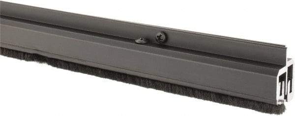 Pemko - 84" Long x 1-1/4" Wide, Adjustble Double Door Split Astragal Weatherstripping - Dark Bronze Anod. Aluminum Finish - Americas Industrial Supply