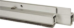 Pemko - 96" Long x 1-1/4" Wide, Adjustble Double Door Split Astragal Weatherstripping - Clear Anodized Aluminum Finish - Americas Industrial Supply