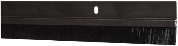 Pemko - Door Bottom Sweep - Nylon Brush, 1-1/2" High, Dark Bronze Anodium Aluminum Coated - Americas Industrial Supply
