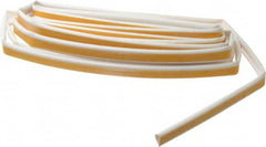 Pemko - 17' Long x 1/2" Wide, Siliconseal Self-Adhesive Weatherstripping - White Finish - Americas Industrial Supply