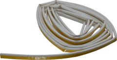 Pemko - 20' Long x 1/2" Wide, Siliconseal Self-Adhesive Weatherstripping - White Finish - Americas Industrial Supply