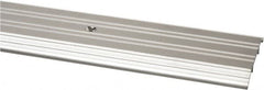 Pemko - 72" Long x 4" Wide x 1/2" High, Saddle Threshold - Mill Finish Aluminum - Americas Industrial Supply