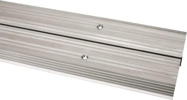 Pemko - 48" Long x 6-1/8" Wide x 1/2" High, Saddle Threshold - Mill Finish Aluminum - Americas Industrial Supply