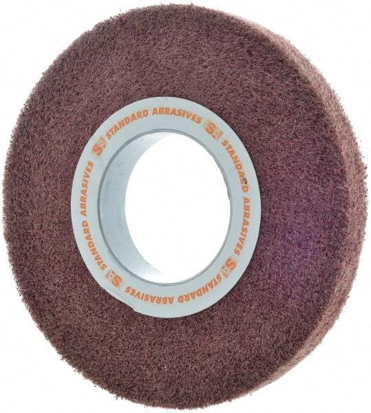 Standard Abrasives - 8" Diam Aluminum Oxide Unmounted Flap Wheel - 3" Hole, 1" Wide, Density 7, Nonwoven, Medium Grade, 3,200 Max RPM - Americas Industrial Supply