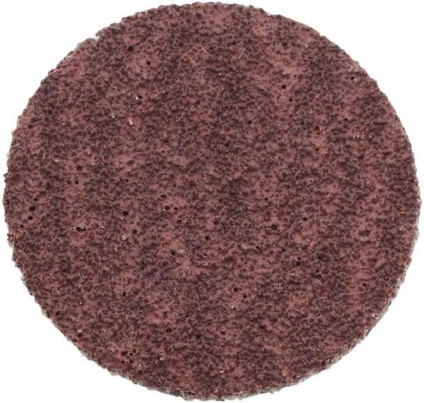 Standard Abrasives - 1" Disc Diam, 80 Grit, Aluminum Oxide Quick Change Disc - Type S Attaching System, Coated, Light Brown, Medium Grade, 40,000 RPM - Americas Industrial Supply