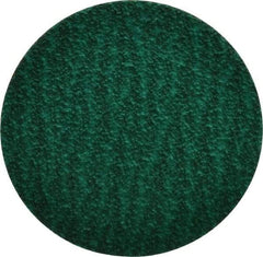 Standard Abrasives - 3" Disc Diam, 60 Grit, Zirconia Alumina Quick Change Disc - Type R Attaching System, Coated, Green, Medium Grade, 18,000 RPM - Americas Industrial Supply
