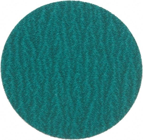 Standard Abrasives - 3" Disc Diam, 80 Grit, Zirconia Alumina Quick Change Disc - Type S Attaching System, Coated, Green, Medium Grade, 18,000 RPM - Americas Industrial Supply