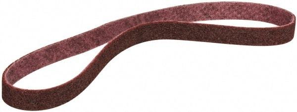 Standard Abrasives - 1/2" Wide x 18" OAL, 100 Norax Grit, Aluminum Oxide Abrasive Belt - Aluminum Oxide, Medium, Nonwoven - Americas Industrial Supply