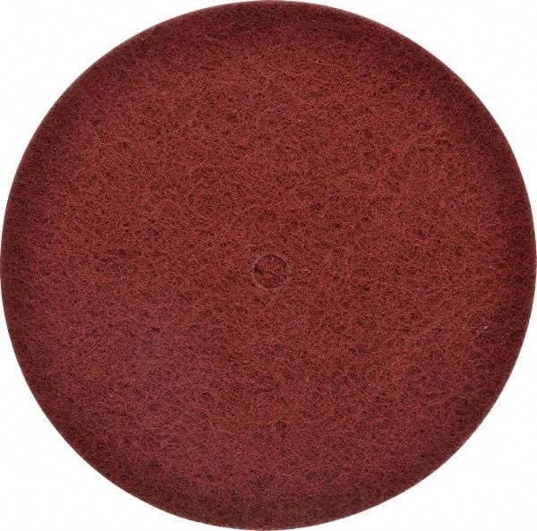 Standard Abrasives - 8" Very Fine Grade Deburring Disc - 1/2" Center Hole, Arbor Connection, Red, 2,700 Max RPM - Americas Industrial Supply