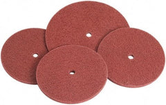 Standard Abrasives - 8" Fine Grade Aluminum Oxide Deburring Disc - 1/2" Center Hole, Arbor Connection, Maroon, 2,700 Max RPM - Americas Industrial Supply