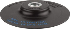 Standard Abrasives - 4-1/2" Diam Quick-Change Disc Backing Pad - 5/8" Shank Diam, Medium Density, 18,000 RPM - Americas Industrial Supply