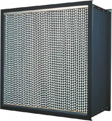 Made in USA - 23-3/8" High x 11-3/8" Wide 11-1/2" Deep, 99.99% Capture Efficiency, HEPA Air Filter - Americas Industrial Supply