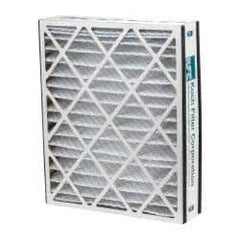 Made in USA - 20" Noml Height x 25" Noml Width x 5" Noml Depth, 35 to 45% Capture Efficiency, Wire-Backed Pleated Air Filter - MERV 8, Cotton/Polyester, Integrated Beverage Board Frame, 300 Max FPM, 1,040 CFM, For Airbear 255649-102 & 229990-102 - Americas Industrial Supply