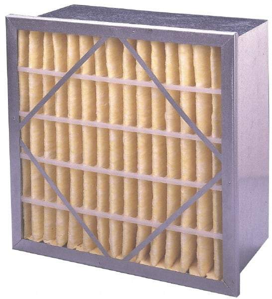 PrecisionAire - 20" Noml Height x 20" Noml Width x 12" Noml Depth, 65% Capture Efficiency, Rigid Box Air Filter - MERV 11, Synthetic Polypropylene, Integrated Corrosion-Resistant Steel Frame, 1,400 CFM - Americas Industrial Supply