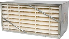 Value Collection - 12" Noml Height x 24" Noml Width x 12" Noml Depth, 65% Capture Efficiency, Rigid Box Air Filter - MERV 11, Synthetic Polypropylene, Integrated Corrosion-Resistant Steel Frame, 1,000 CFM - Americas Industrial Supply