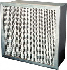 Value Collection - 12" Noml Height x 24" Noml Width x 12" Noml Depth, 65% Capture Efficiency, Rigid Box Air Filter - MERV 11, Synthetic Polypropylene, Integrated Corrosion-Resistant Steel Frame, 1,000 CFM - Americas Industrial Supply