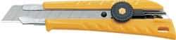 Olfa - Snap Utility Knife - Yellow Plastic Handle - Americas Industrial Supply