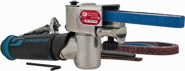 Dynabrade - 1/8 to 1/2 x 12 Inch, 25,000 RPM Air Belt Sander - 0.4 Hp, 1/4 NPT Inlet, 20 CFM Air Consumption, 4,890 FPM Speed - Americas Industrial Supply